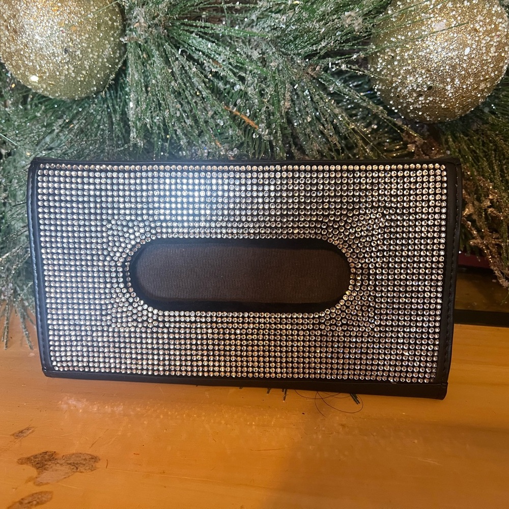Sparkling Rhinestone car tissue holder